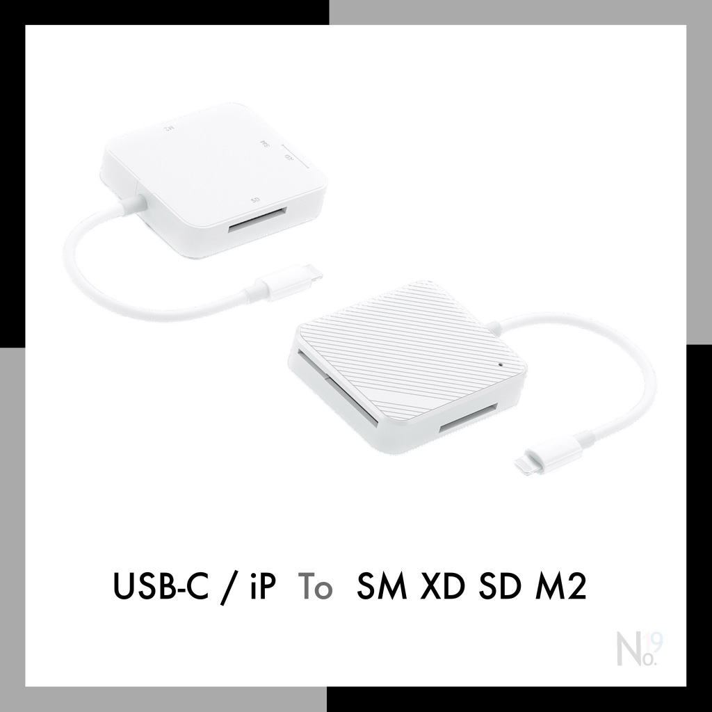 SM Smart Card Reader XD M2 SD รองรับ IP Android to Camera 4 in 1 OTG SDCard สำหรับ Iphone photo USB-