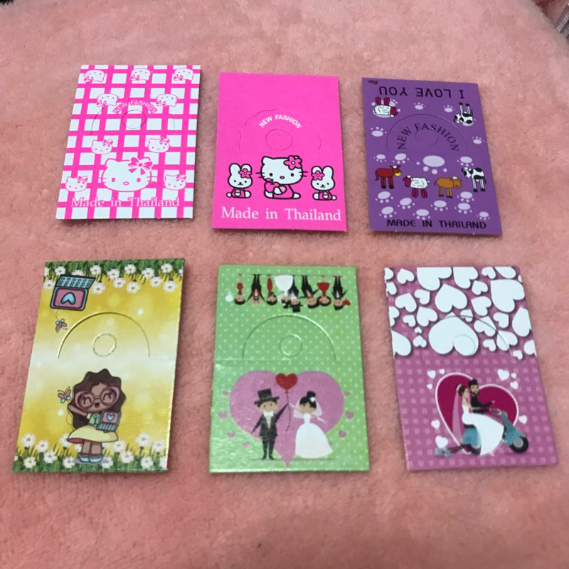 (9)ป้ายสินค้า ลายการ์ตูน น่ารัก แพค 30g 10 บาท มีให้เลือกหลายลาย