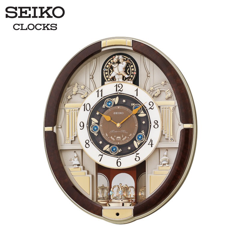 SEIKO CLOCKS นาฬิกาเมโลดี้ รุ่น QXM384B ขนาด 18x15 นิ้ว