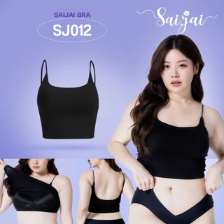 SJ012 บราในตัวครบจบ 2 in 1 สายสปาเก็ตตี้