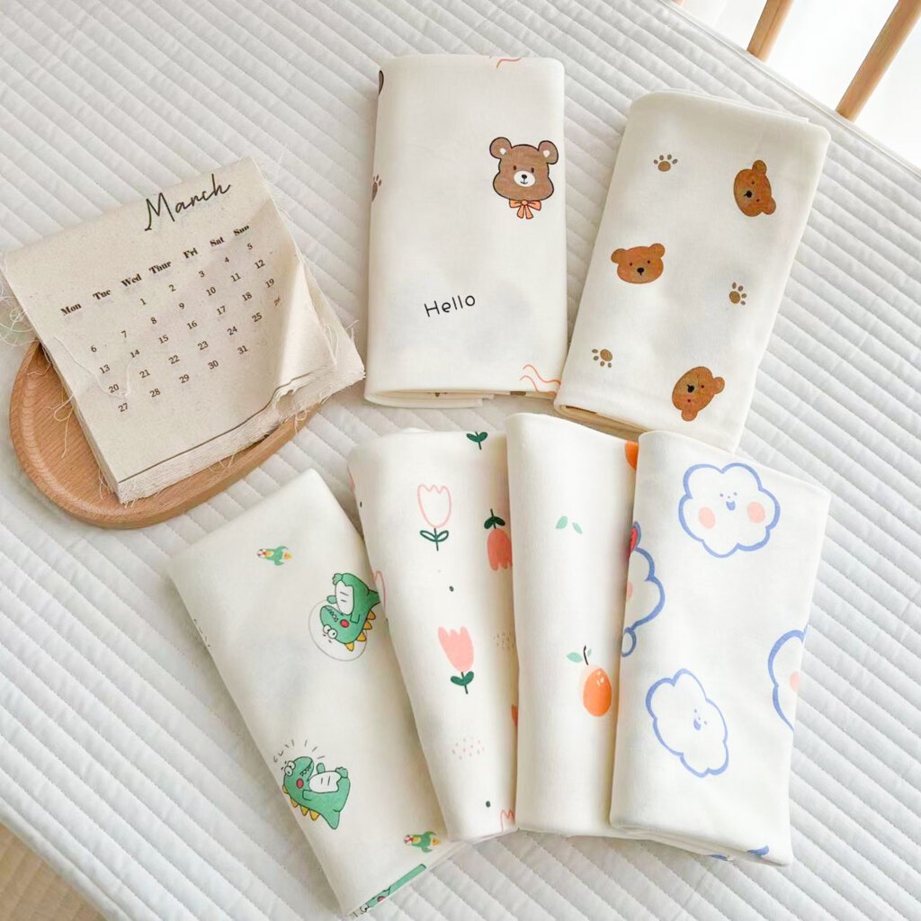 (85x85cm) ผ้าห่อตัว ผ้าเช็ดตัวคอตตอน Cotton สำหรับเด็กแรกเกิด  Baby swaddle SWD85
