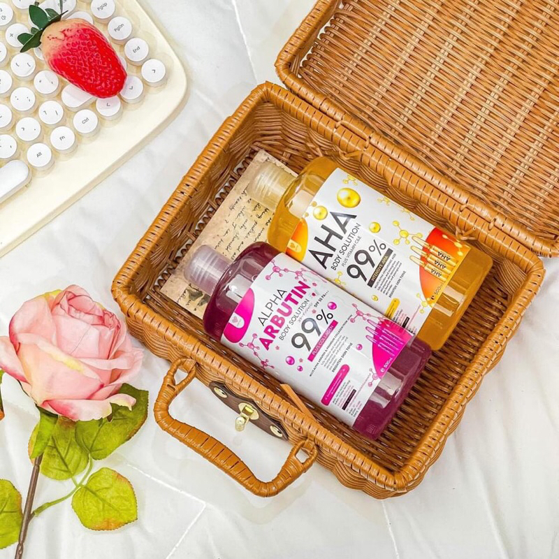 ✨ไลท์ยูเน้นบำรุงผิว  🍒Light you ARBUTIN 99% + Light you AHA