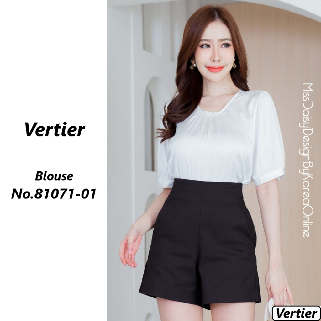 Vertier เสื้อแขนสั้น No.81071 เนื้อผ้า Satin Chiffon