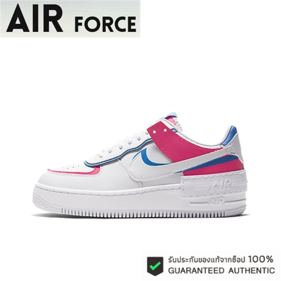 Nike Air Force 1 Low Shadow Blue Pink ของแท้ 100%