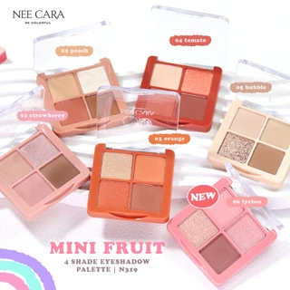 นีคารา อายแชโดว์ พาเลท มินิ ฟรุ๊ต ทาตา แต่งตา N319 Nee Cara Mini Fruit Four Shade Eyeshadow Palette 2g x 4