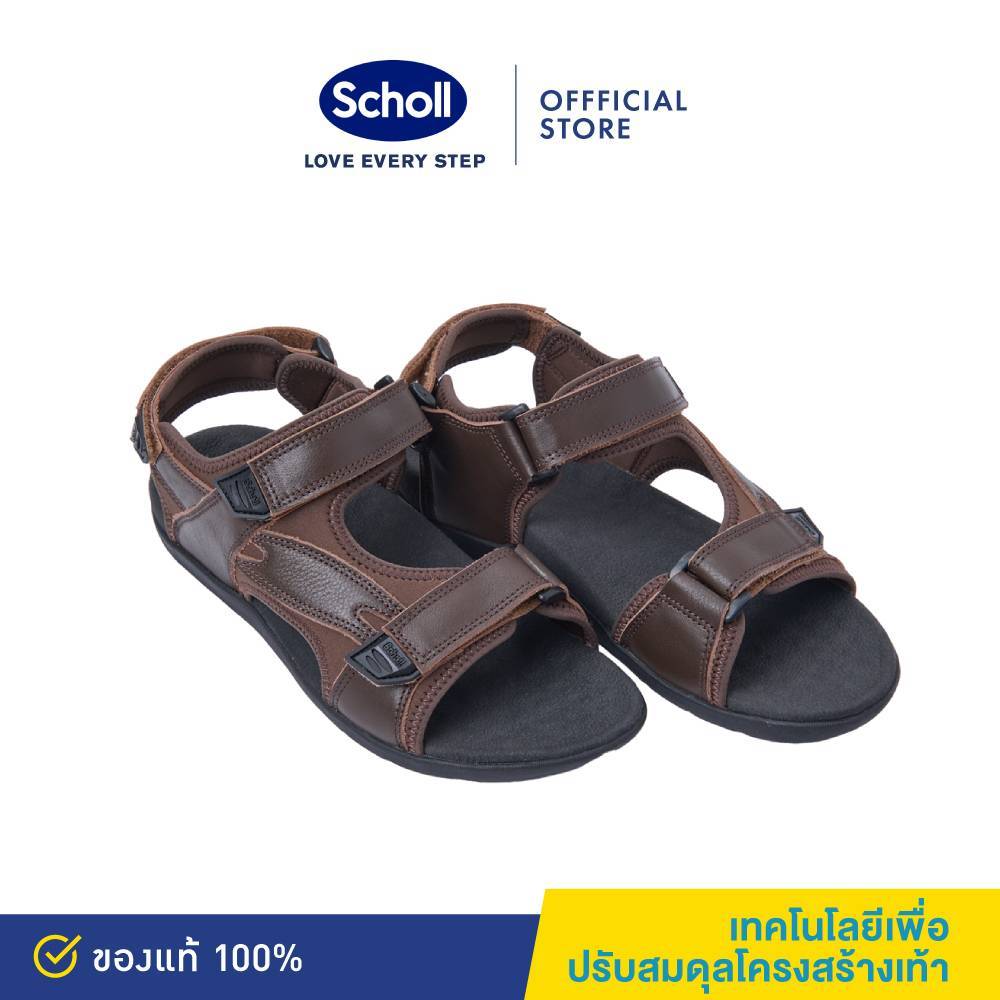 Scholl รุ่น ไบโอ บริค Biom Brick รองแท้ารัดส้นเพื่อสุขภาพผู้ชาย เทคโนโลยี ไบโอเมคคานิกส์ สำหรับผู้มีภาวะเท้าแบน