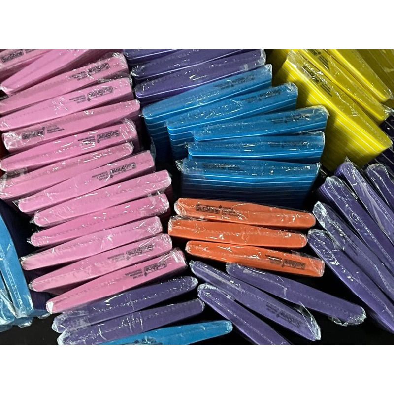 ตะไบบัฟ บัฟฟองน้ำ (ยกแพค 10 ชิ้น ) พร้อมส่งในไทย ความหยาบเบอร์100/180 อย่างดี ใช้เตรียมหน้าเล็บ