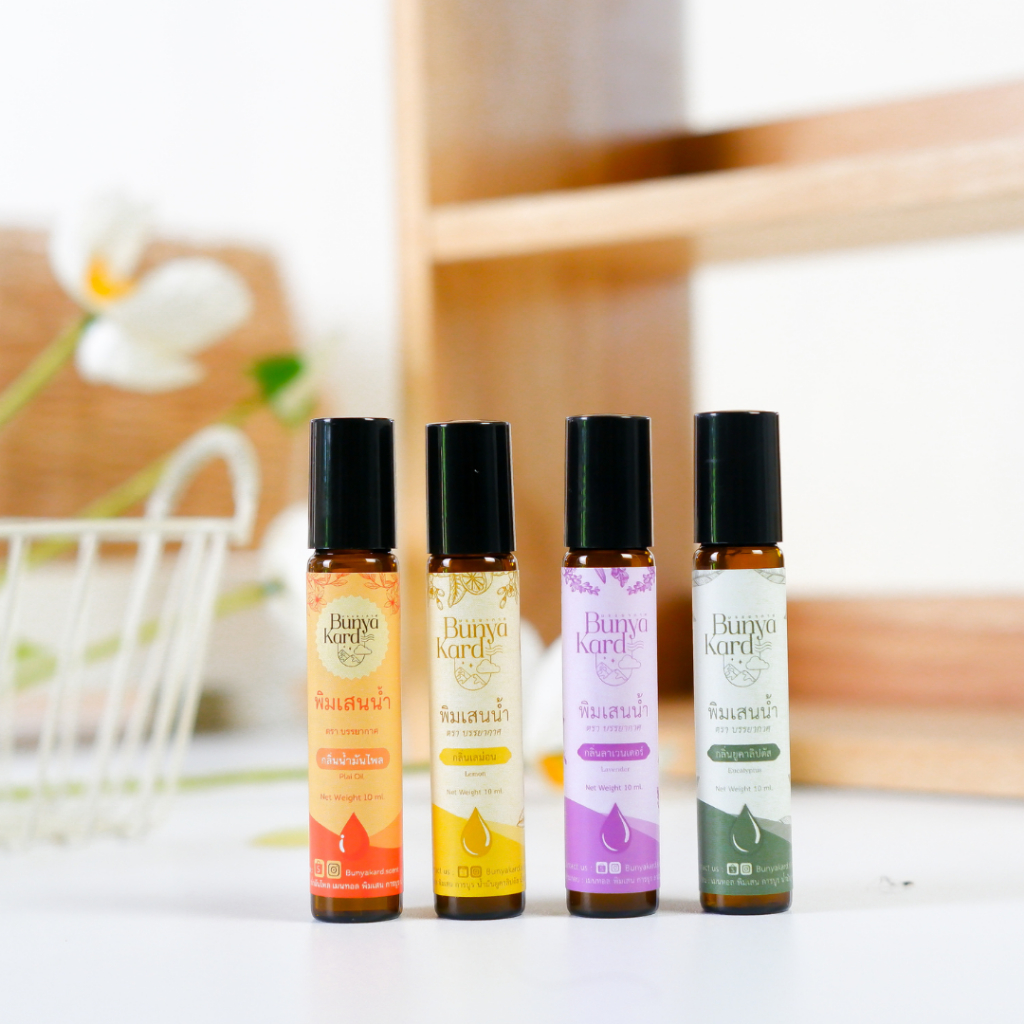 พิมเสนน้ำ มี 4 กลิ่น ยูคาลิปตัส เลม่อน ลาเวอเดอร์ น้ำมันไพล / ของชำร่วยมินิมอล ของชำร่วย - รูปที่ 7