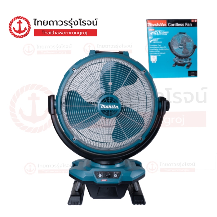 MAKITA พัดลมไร้สาย 450mm(17.3/4) 18V - 40v CF003G ปรับส่าย สีเขียว (เครื่องเปล่า)* กล่องกระดาษ ชิ้น(