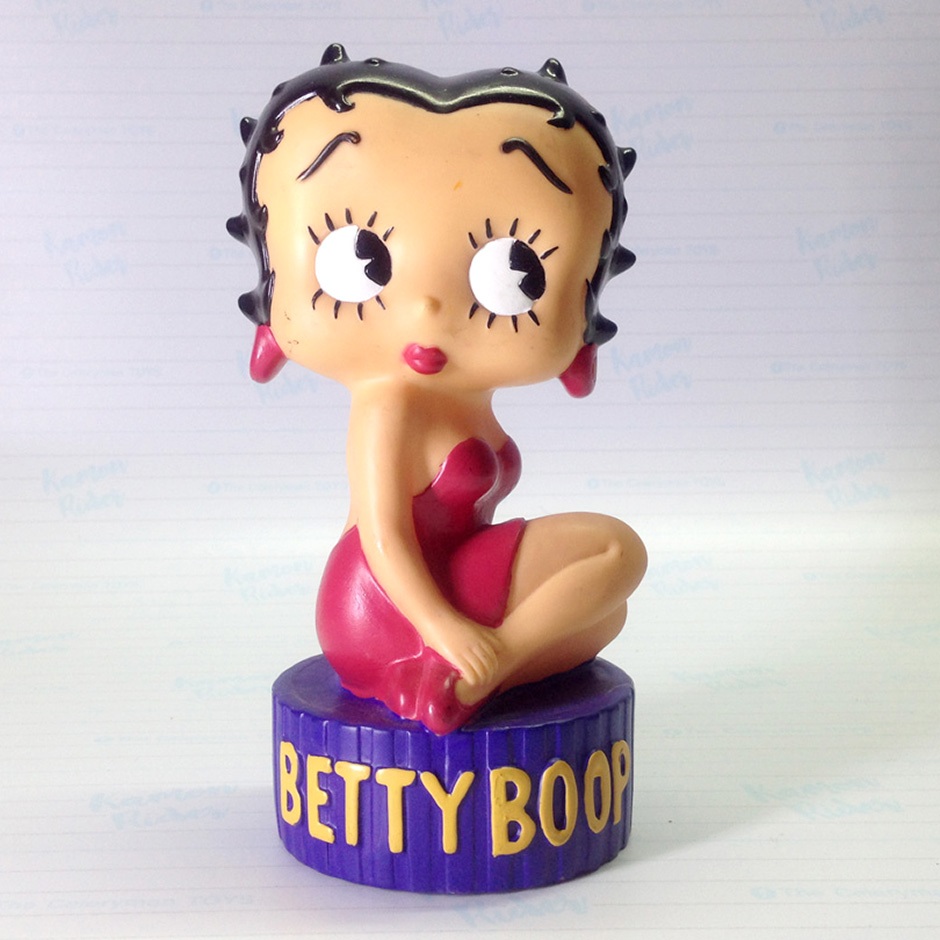 Sanrio : BETTY BOOP - 1994 Betty-chan Soft Vinyl Piggy Bank - งานแท้ มือสอง มีของ/ตำหนิตามภาพแรก