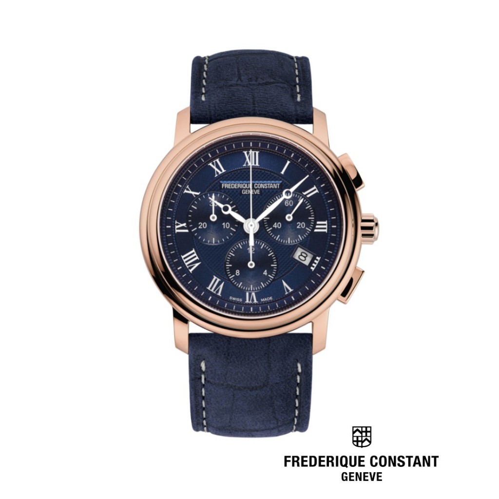 Frederique Constant Quartz FC-292MCN4P4 Classics Chronograph Men’s Watch