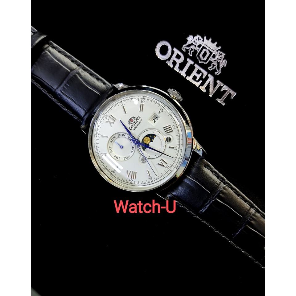 นาฬิกา Orient Bambino Sun &amp; Moon Automatic รุ่น RA-AK0802S