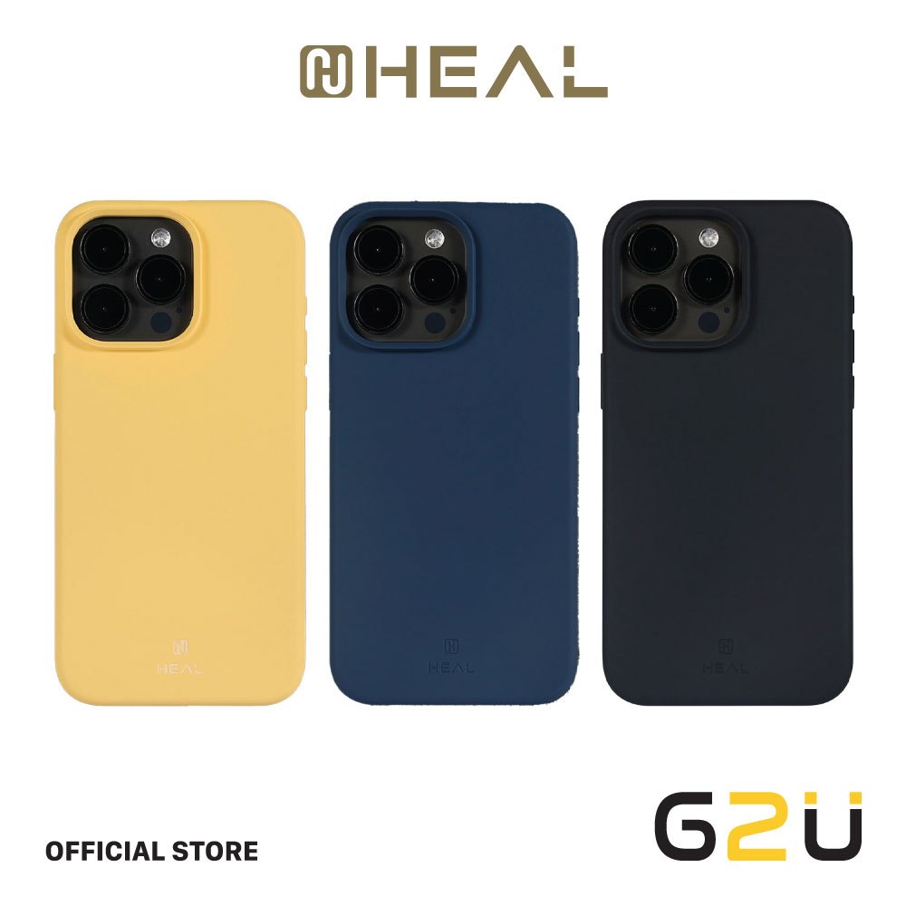 Heal เคสซิลิโคนกันกระแทกสำหรับ IP15/15 Plus/15 Pro/15 Pro Max รุ่น Silicone หนา 3 ชั้น รองรับการชาร์จแบบแม่เหล็ก