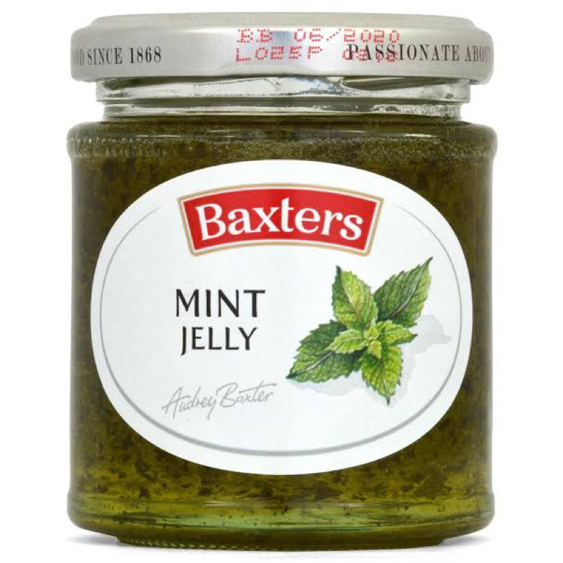 Baxters mint jelly 210g. ซอสมิ้นท์เนื้อเจลลี่สำหรับจิ้มเนื้อสัตว์ นำเข้า ไม่มีกลูเต้น วีแกน