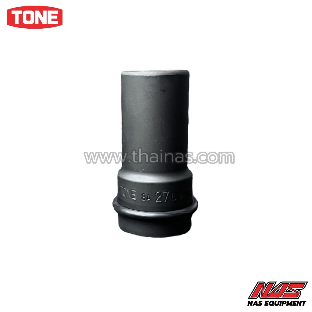 TONE ลูกบ็อกซ์ลม (ยาว) 8 หุน (1") Long Impact Socket (6pt.) คละไซส์ | 8AL SERIES