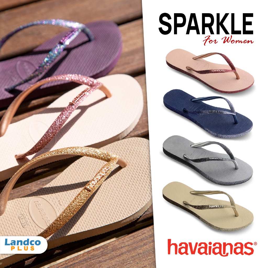 Havaianas Collection รองเท้าแตะ รองเท้าหูหนีบ สำหรับผู้หญิง CR Sparkle 4146093 (1190)