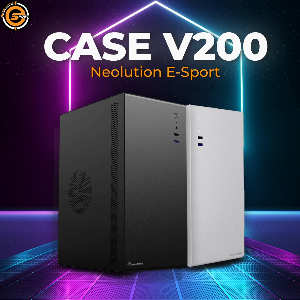 Neolution E-Sport Micro ATX Case V200 เคสคอมพิวเตอร์  (รับประกัน 2 ปี)