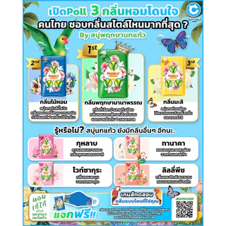 Parrot สบู่นกแก้ว สบู่ก้อนไซส์ใหญ่ (11 กลิ่น) ขนาด 105 กรัม x 4 ก้อน