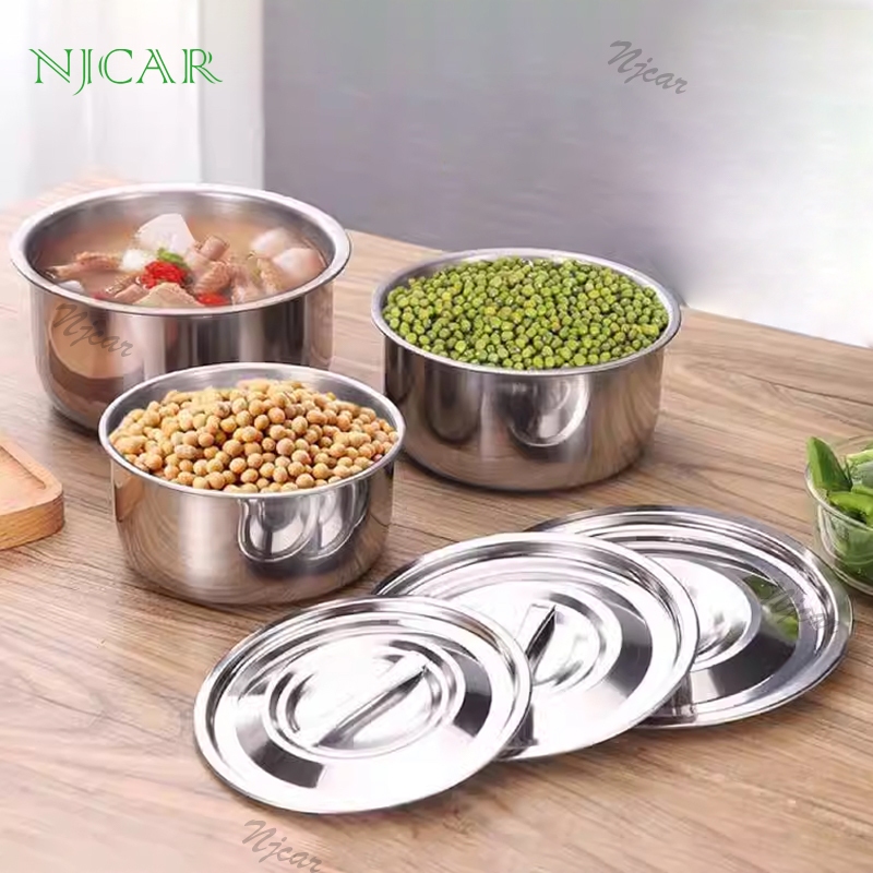 NJCAR POT3 ชุดหม้อแขก3ใบ ขนาด16,18,20cm.