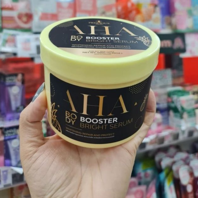 AHA Booster Bright Body Serum 500g.