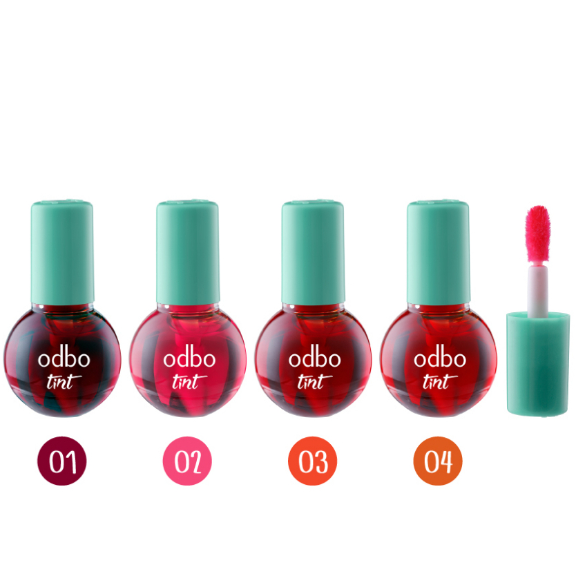 ส่งฟรี/ส่งไว Odbo Baby TINT โอดีบีโอ ทินท์ ทินท์สีหวานสดใส สีสวย สีชัด ติดทน ไอต้าวทิ้นท์ขวดจิ๋ววว แพคเกจน่ารัก พกพาง่าย