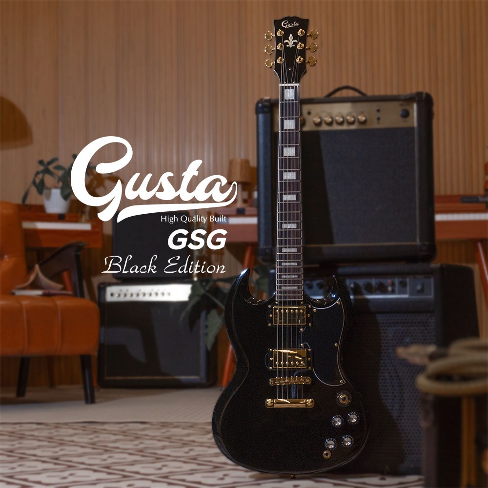 Gusta GSG Black Edition กีตาร์ไฟฟ้า Music Arms