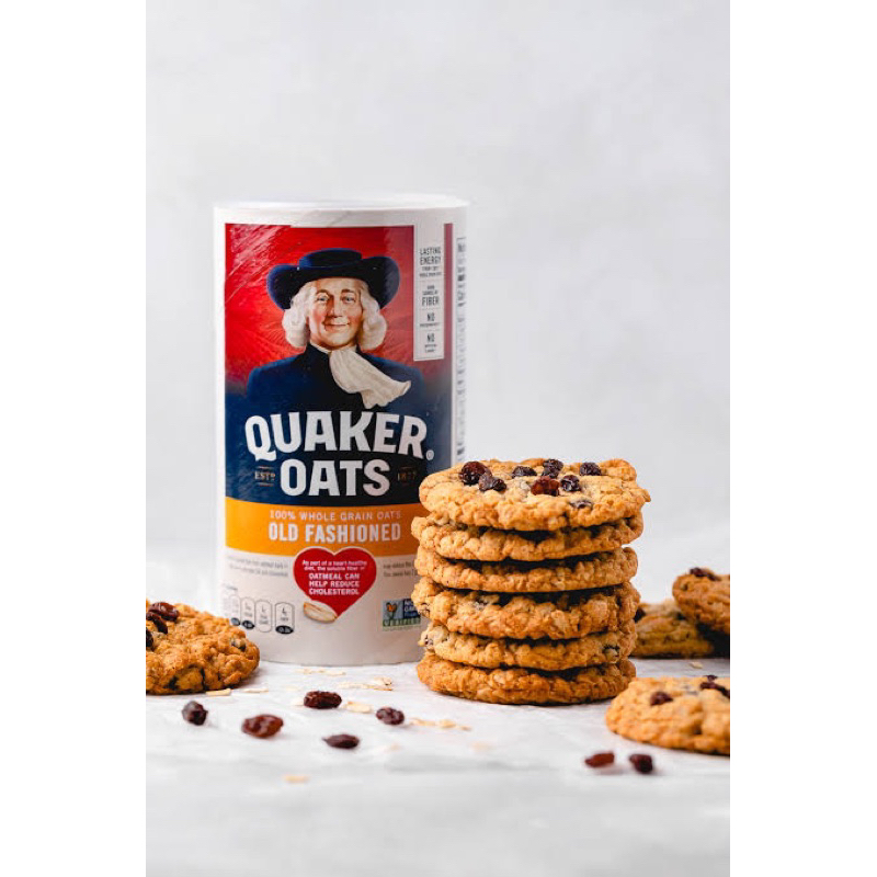 QUAKER Old Fashioned Oats 510g. ข้าวโอ๊ตอบกรอบ โอ๊ตมีล นำเข้าจาก🇺🇸USA