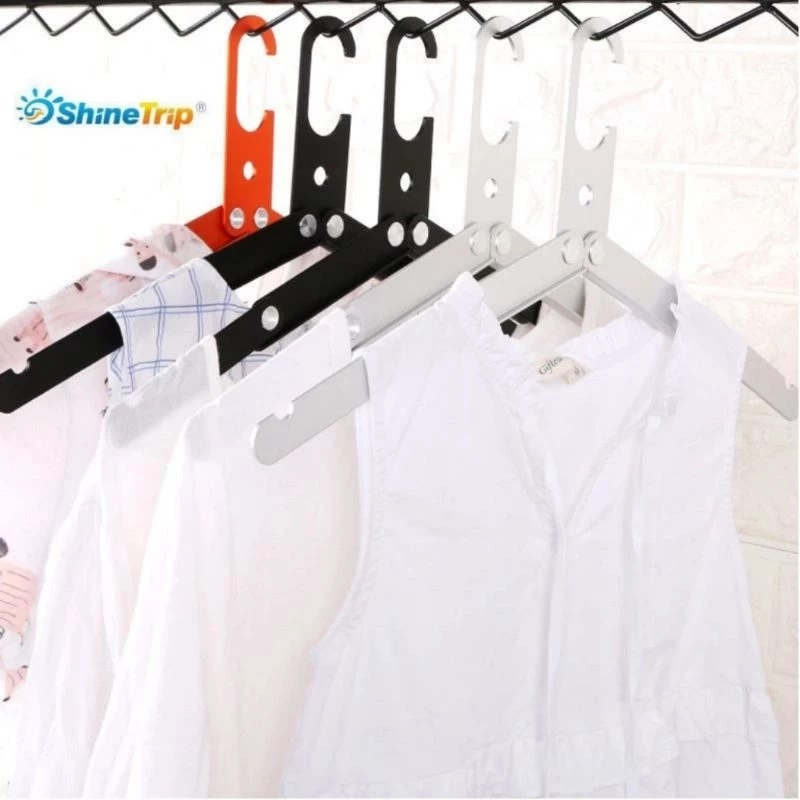 Shine Trip​ ไม้แขวน​ผ้า ที่แขวนผ้า อลูมิเนียม​พับเก็บได้ เหมาะสำหรับพกพาเดินทาง แบกเป้ เดินป่า แคมป์ปิ้ง เก็บพกพาสะดวก thumbnail 9