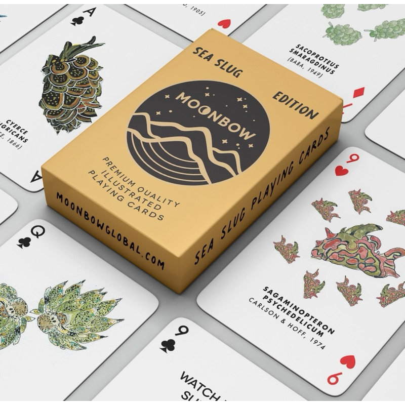 Moonbow Playing Card - Sea Slug Edition เซ็ตไพ่ลายนูดี้น่ารักมากๆ ไพ่กันน้ำ