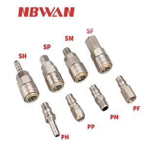 NBWAN คอปเปอร์ลม นิวเมติก ข้อต่อสวมเร็ว PP SP PM SM PH SH PF SF