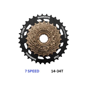สเตอร์เกลียว เฟืองเกลียว จักรยาน Shimano Tourney 6-7 Speed ขนาด 14-28 และ 14-34 รุ่น MF-TZ500