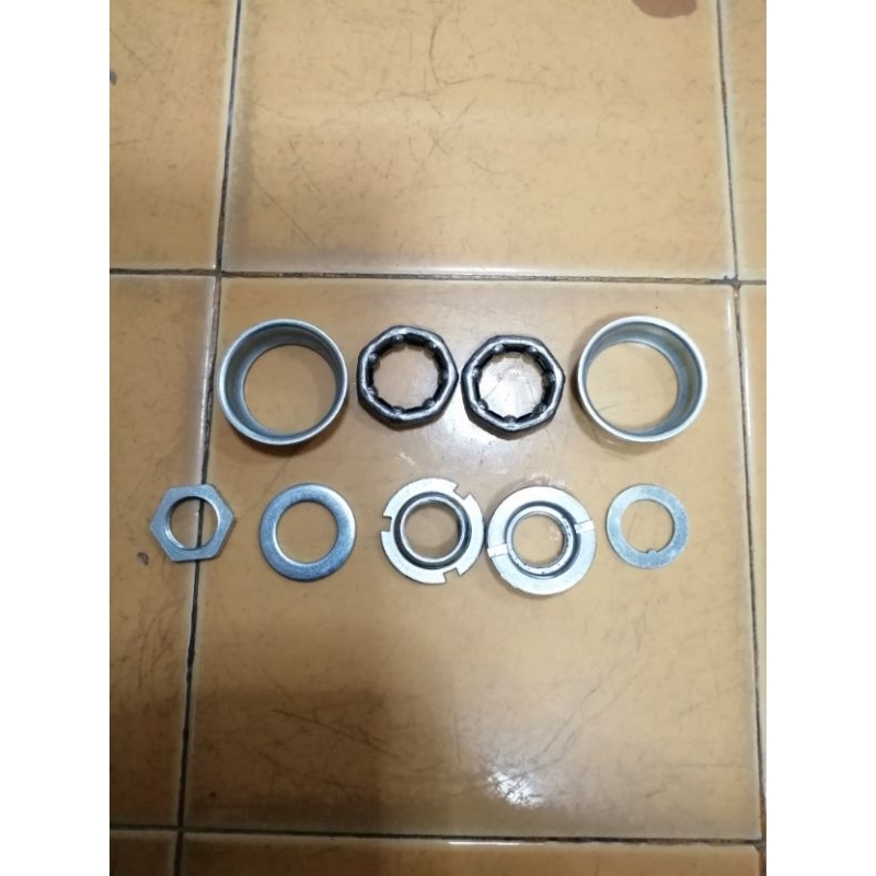 ชุดถ้วยลูกปืนกะโหลกจานเลื้อยครบชุด   แบบกะโหลกเล็กสำหรับจักรยานเด็ก