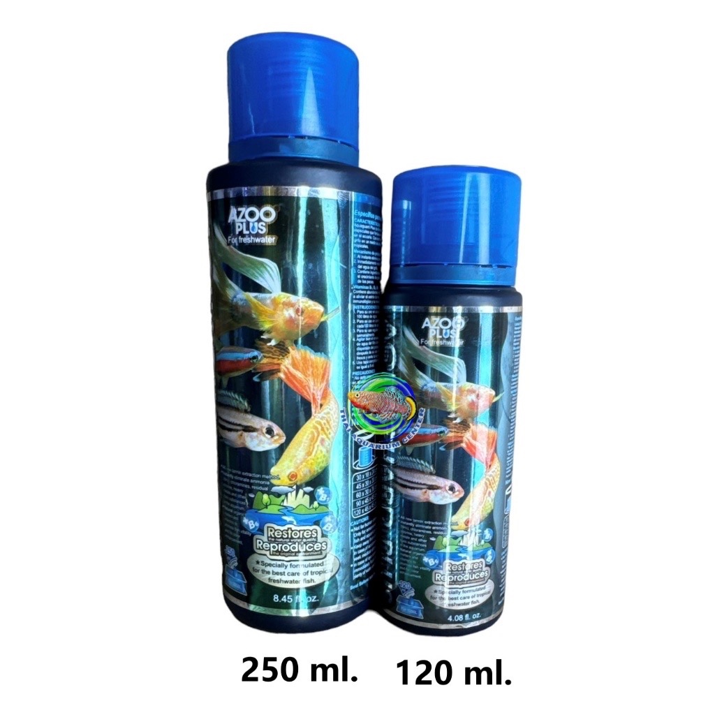 AZOO AQUAGUARD PLUS ขนาด 120 ml./ 250ml. ปรับสภาพน้ำ ลดคลอรีน และสารพิษในน้ำ ปลอดภัยกับสัตว์เลี้ยง