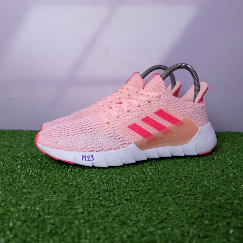 (37/23 cm) Adidas Ozweego Climacool สีส้มชมพูน่ารัก อาดิดาสมือ2ของแท้💯 รองเท้าวิ่งผู้หญิง