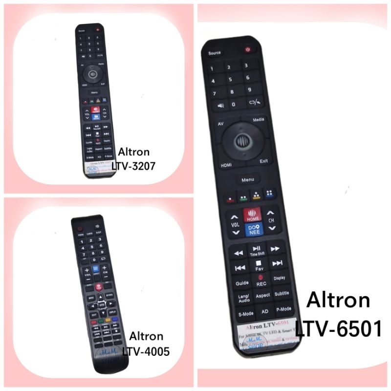 รีโมททีวี LCD/LED Smart TV ยี่ห้อ Altron รุ่น LTV-4005, LTV-6501 LTV-3207