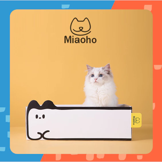 [🚚 พร้อมส่ง] Miaoho 2in1 Scratch And Sleep กล่องลับเล็บแมว กล่องแมว​ ที่นอนแมว กระดานลับเล็บแมว