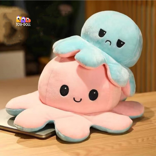 Toy-Doll ตุ๊กตานุ่มนิ่ม Octopus doll หมึกกลับด้านสุดน่ารัก สีพาสเทล ปลาหมึกยักษ์ ตุ๊กตาตัวใหญ่ ตุ๊กตาน่ารักของเล่น