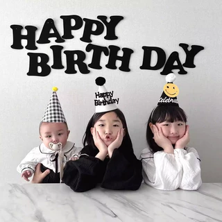 [พร้อมส่ง] หมวกวันเกิด หมวกHappy Birthday น่ารัก มีหลายแบบ