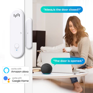 Tuya WiFi Door Window Sensor With Sound รุ่น DS-101 เซนเซอร์ ประตู หน้าต่าง แจ้งเตือนเสียงและแสง