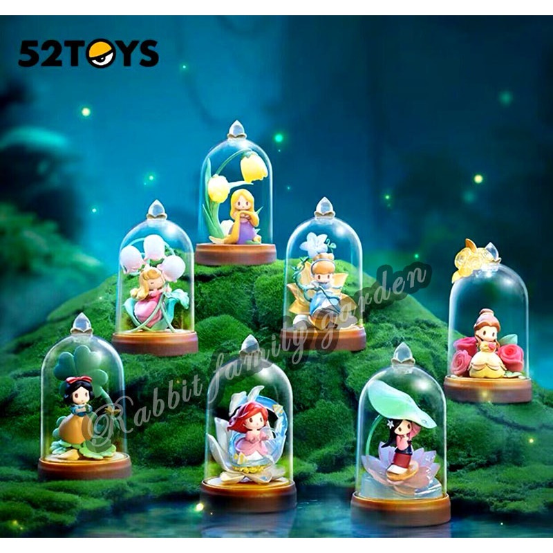 🔥พร้อมส่ง🔥 [เลือกแบบได้] 52Toys Disney Princess D-Baby Flowers and Shadows Series ของแท้ ใหม่ แกะกล่อง เช็คการ์ด เปิดไฟ