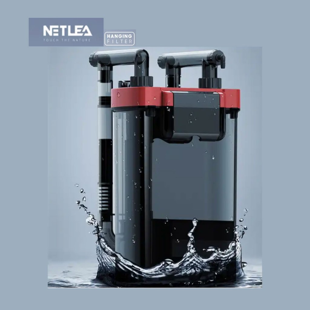 Netlea กรองแขวนสำหรับตู้ปลา เสียงเงียบ ลักน้ำได้ง่าย บอดี้ทนทาน รับประกัน 1 ปี
