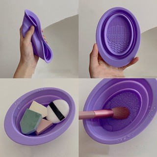 G137 ซิลิโคนล้างแปรงแต่งหน้า สำหรับทำความสะอาด ใช้งานง่าย สะ…