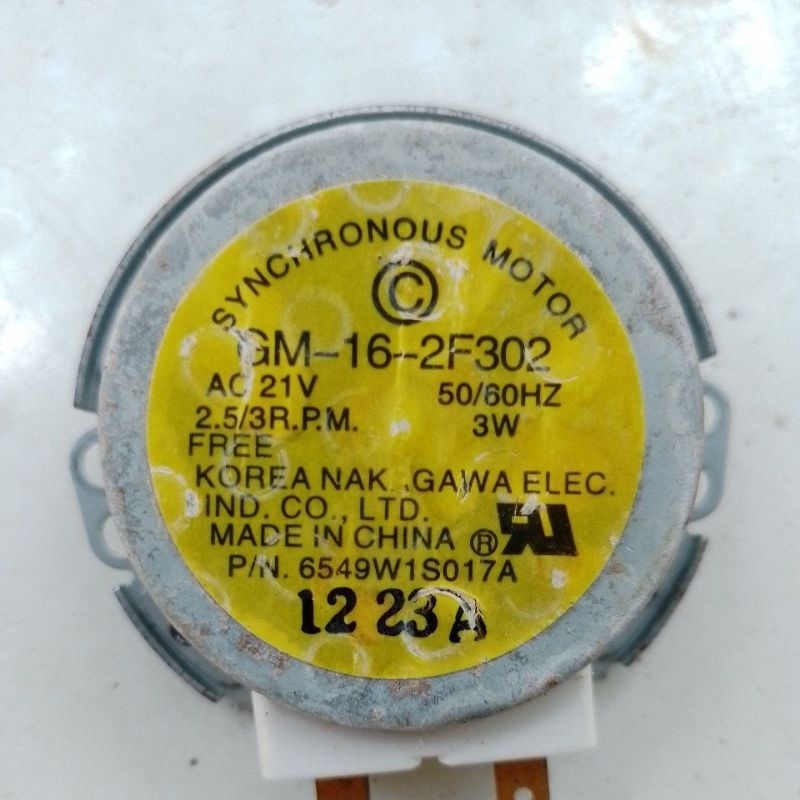 มอเตอร์หมุนจานไมโครเวฟ LG