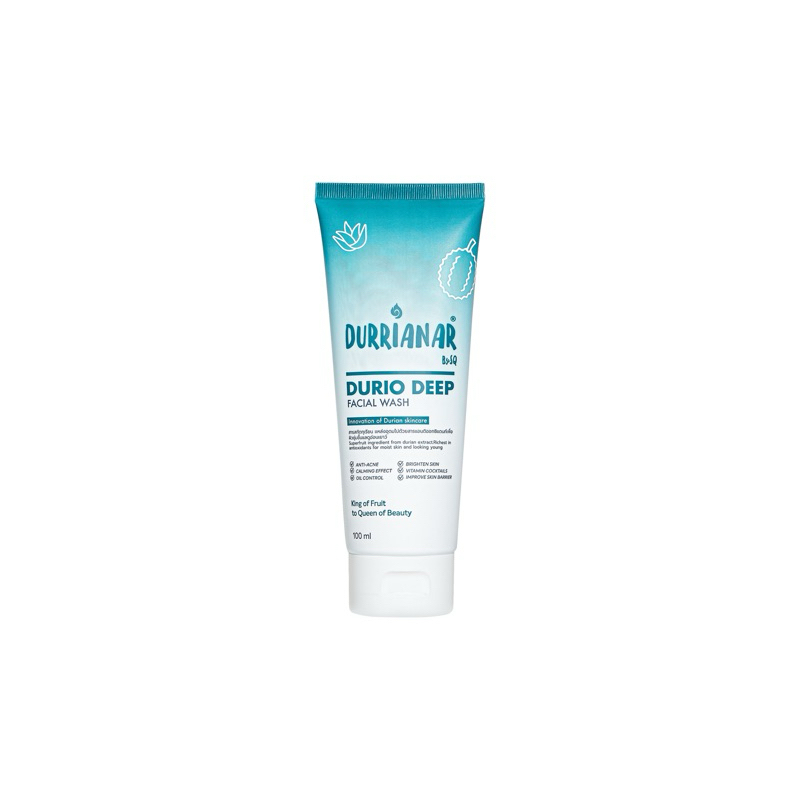Durrianar Durio Deep Facial Wash เจลทำความสะอาดผิวหน้าสูตรอ่อนโยน หน้าไม่เอี๊ยด