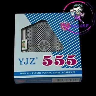 พลาสติก การ์ดขอบทอง 555 YJZ อย่างดี (1 สำรับ)