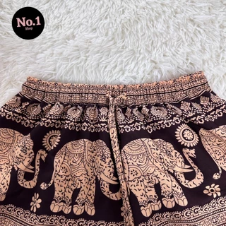 [ซื้อในไลฟ์ลด 30%] A กางเกงช้างขาจั๊ม 2 กระเป๋า No.1shop กางเกงผ้าไหมญี่ปุ่นแท้แบบขาจั๊ม ขนาดฟรีไซส์ ดีนุ่ม ขาดยาก