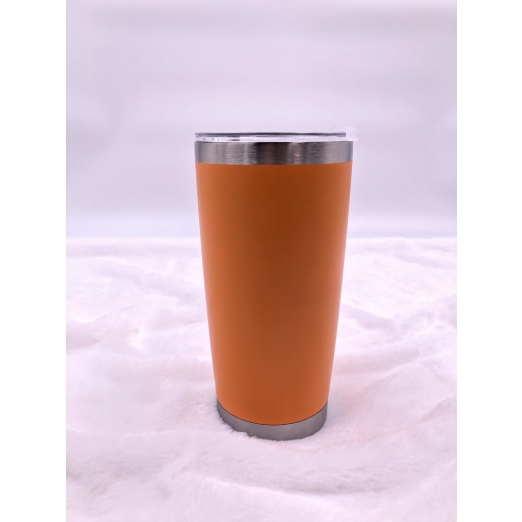 {พร้อมส่ง} แก้วมาใหม่ขนาด 20ออนซ์ งานขอบเหล็ก สีด้าน เก็บความเย็นได้ดี หนา วัสดุเเข็งเเรง พร้อมฝาพลาสติก - รูปที่ 6