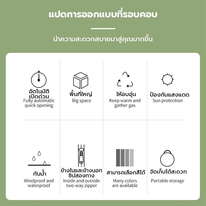เต็นท์ป๊อปอัพ เปลี่ยนเสื้อผ้า ห้องน้ำเคลื่อนที่ thumbnail 9