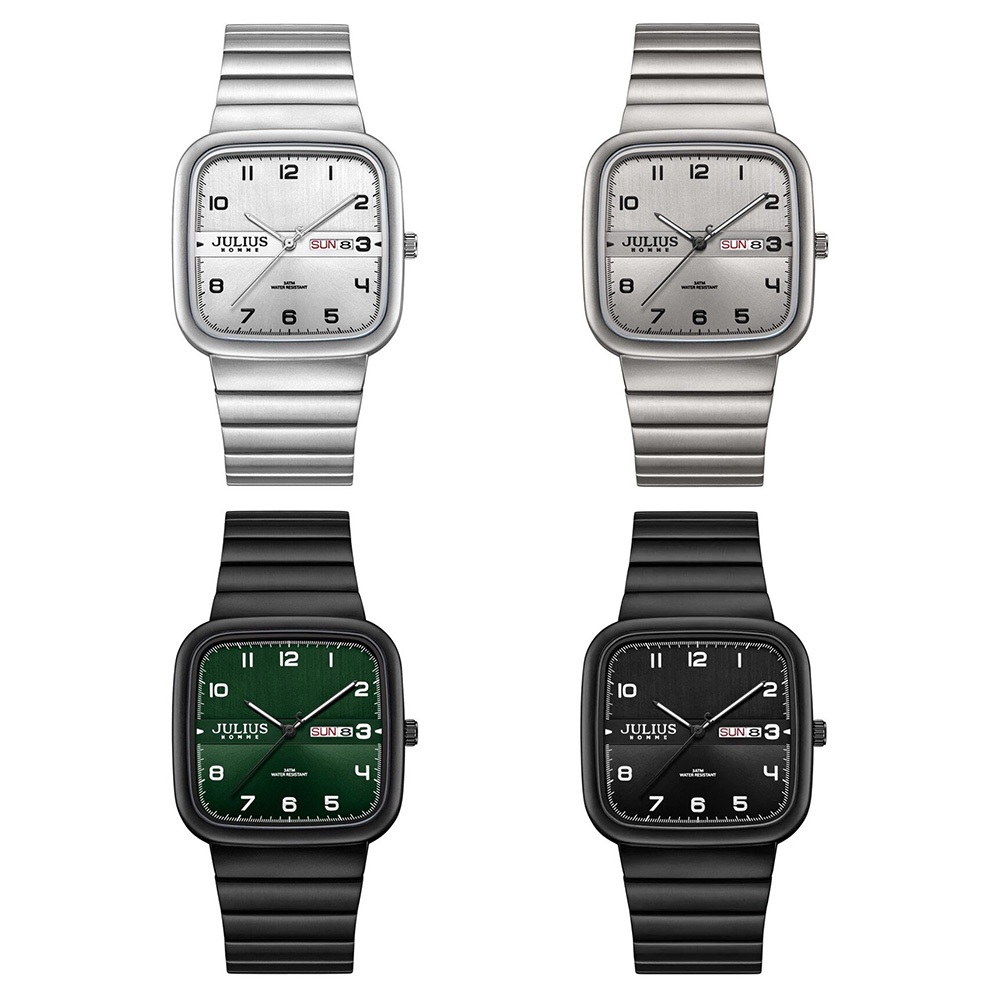 Julius นาฬิกาข้อมือผู้หญิง สายสแตนเลส รุ่น  JAH-141,JAH-141A,JAH-141B,JAH-141C,JAH-141D