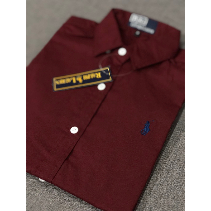 เชิ้ตแขนยาวปักม้าเล็กได้ใส่ได้ชายและหญิงผ้าOxfordสีไม่ตก - รูปที่ 5